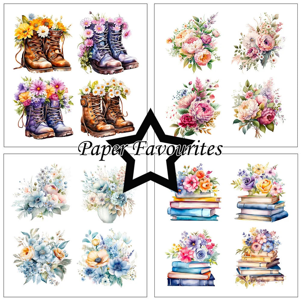 Paper Favourites | 15x15cm Paperpack Floral Spring