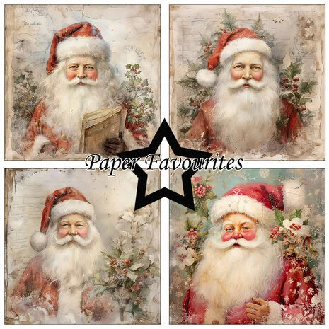 Paper Favourites | 15x15cm Paperpack Santa Claus