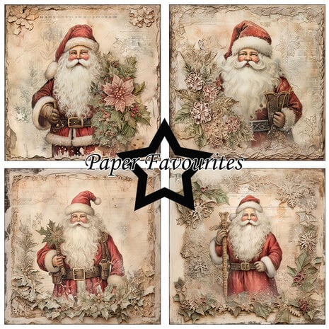 Paper Favourites | 15x15cm Paperpack Santa Claus