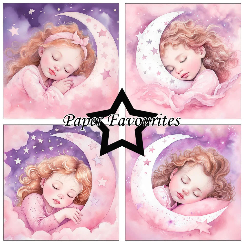 Paper Favourites | 15x15cm Paperpack Sleeping Girl & Boy