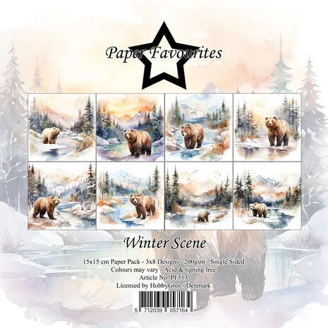 Paper Favourites | 15x15cm Paperpack Winter scene