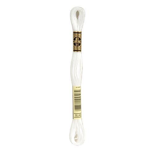 DMC 117MC Mouliné 6-draads splijtzijde borduurgaren 8m | Kleur BLANC