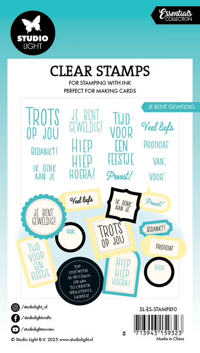 SL Essentials Clearstamps Je bent geweldig nr.810