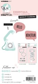 CCL Stamp & Cutting Die Speech Bubbles Essentials nr.89
