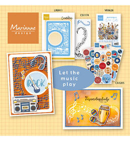 Marianne Design die-cuts Making Music VK9628
