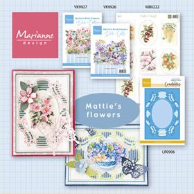 Marianne Design die-cuts Mattie's Blue Flowers VK9627