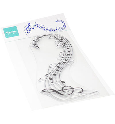 Marianne Design clearstamps Musical swirl CS1174