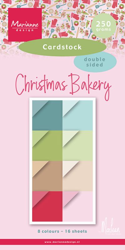 Marianne Design Cardstock - Christmas Bakery PK9196