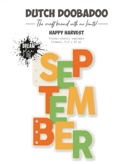 Dutch Doobadoo Planner Stencil September 470.784.330