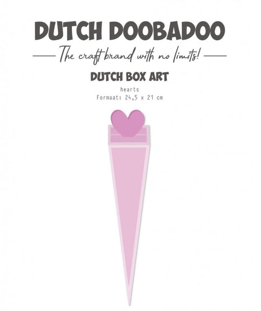 Dutch Doobadoo - Box Art - Hearts - A4