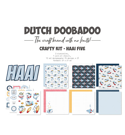 Dutch Doobadoo crafty kit - Haai five