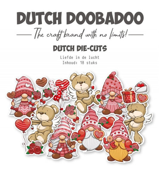 Dutch Doobadoo Die-Cuts - Love in the air 18 pcs