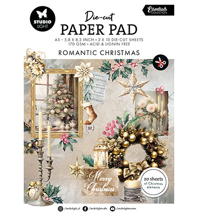 SL Essentials collection | Die-cut paper pad Romantic Christmas