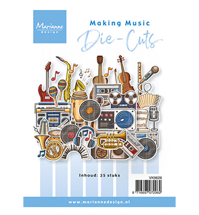 Marianne Design die-cuts - Making music VK9628