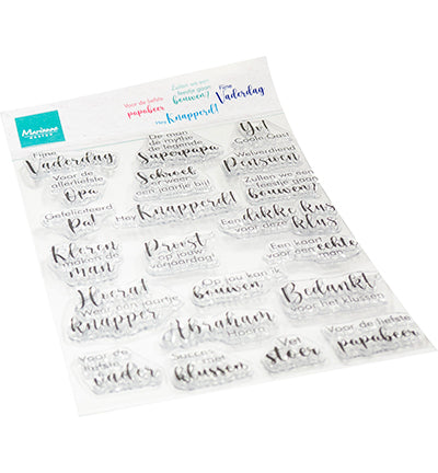 Marianne Design clearstamps - Voor de man CS1172
