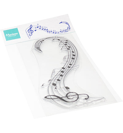 Marianne Design clearstamps - Music Swirl CS1174