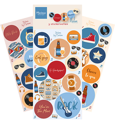 Marianne Design Stickers - Hi Handsome! by Marleen CA3205