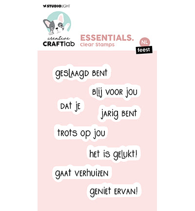Studiolight Creative Craftlab | CCL-ES-STAMP800 - NL Teksten Essentials nr.800
