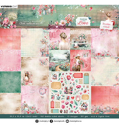 Studiolight JMA - Paper Pad Double-sided Scrapbooking Sending You Love nr.288