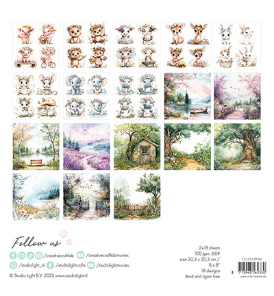Studiolight Creative Craftlab | Paper Pad Let yourself bloom Essentials nr.361