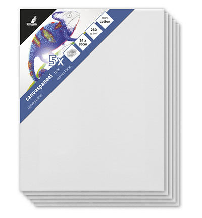 Canvaspaneel set 5 stuks 3mm board 280gr