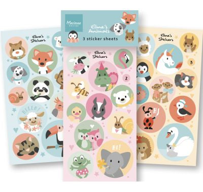 Marianne Design - Stickervel Eline's Animals CA3190