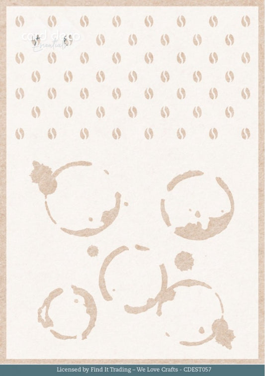 Stencil - Card Deco Essentials - Coffee to Go - A5