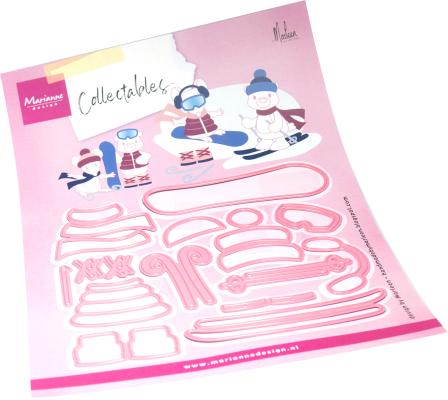 Marianne Design Collectables Winter sports accessories by Marleen COL1558