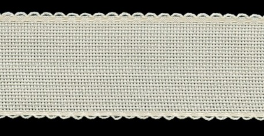 Aïdaband ECRU 16 count borduurstof 6.3 kruisjes/cm - 5cm breed