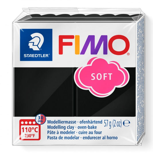 Fimo soft 57g Zwart