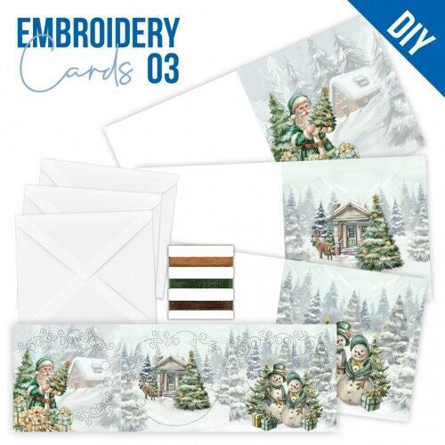 Stitch And Do Embroidery Cards - Amy Design - Enchanting Christmas