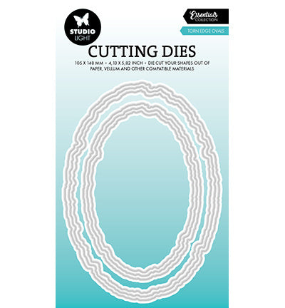 SL cutting dies Torn edge ovals Essentials nr.915