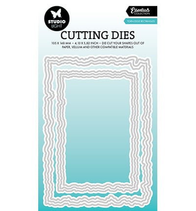 SL cutting dies - Torn edge rectangles Essentials nr.916