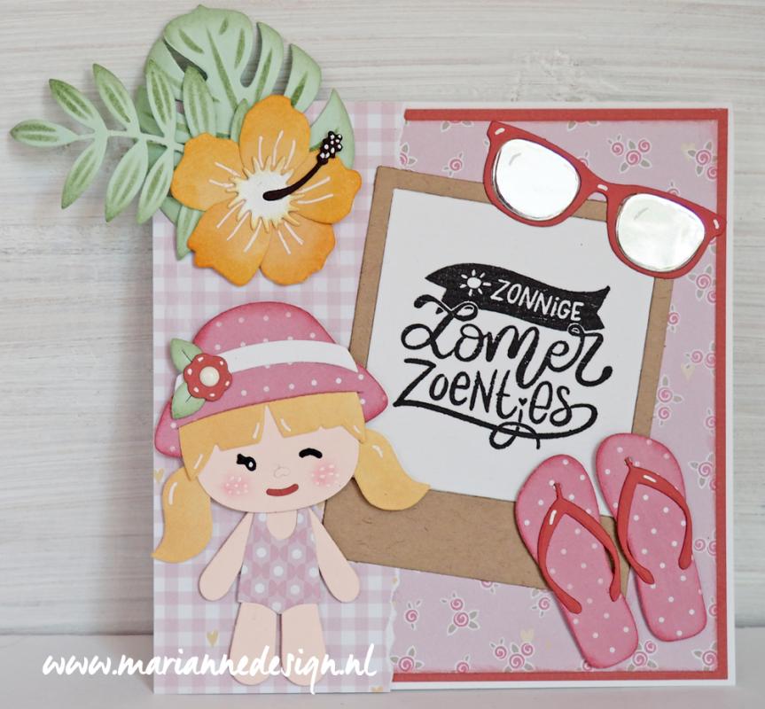 MD Creatables Flip flops & sunglasses LR0477