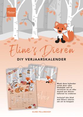 Marianne Design Eline's Dieren DIY verjaardagskalender PB7061