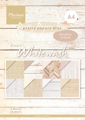 MD Pretty Papers Bloc Whitewash PB7066