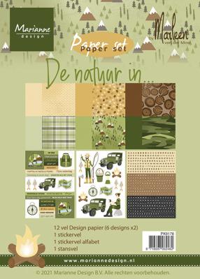 Marianne Design Paperset - De natuur in by Marleen PK9176