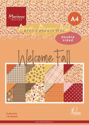 Marianne Design paperpad A4 - Welcome Fall By Marleen PK9185