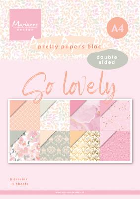 Marianne Design paperpad A4 - So Lovely PK9187