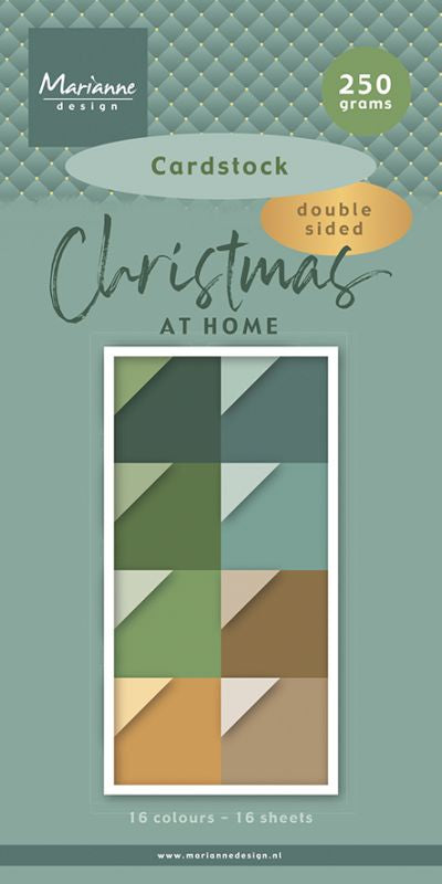 Marianne Design Cardstock - Christmas at Home PK9193