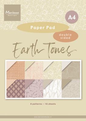 Marianne Design paperpad A4 - Earth Tones PK9204