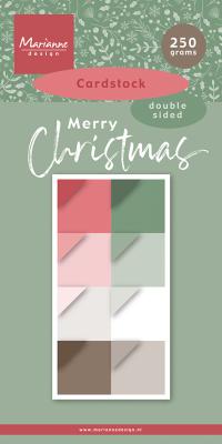 Marianne Design Cardstock - Merry Christmas PK9218