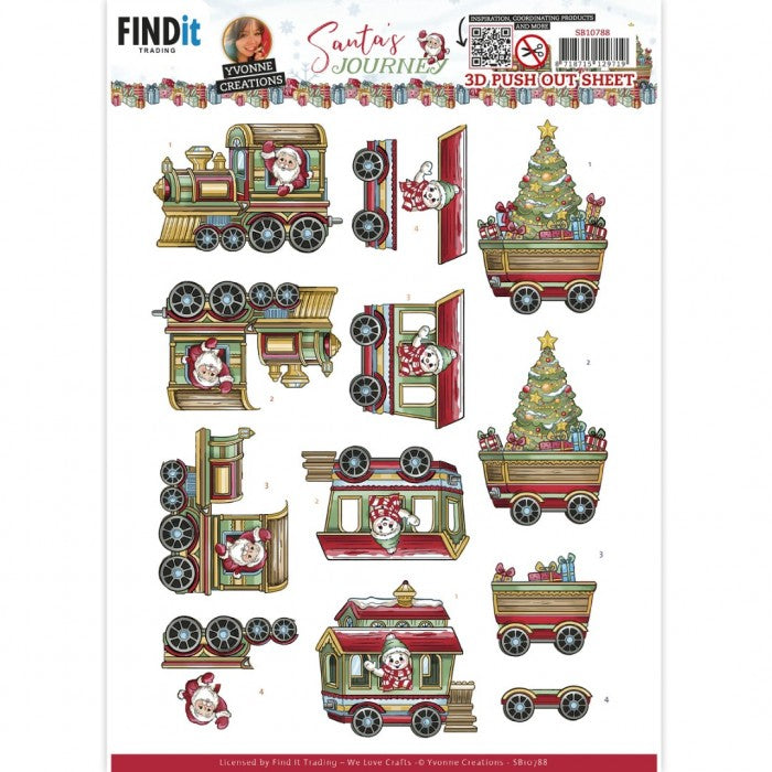 3D Pushout pakket KERST 10st