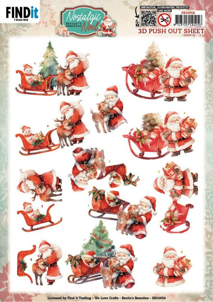3D Pushout pakket MEGAPAKKET KERST (50st)