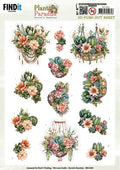 3D Pushout pakket BLOEMEN (10st)