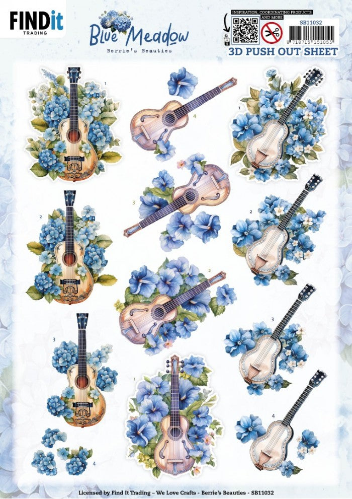 3D Pushout pakket BLOEMEN (10st)