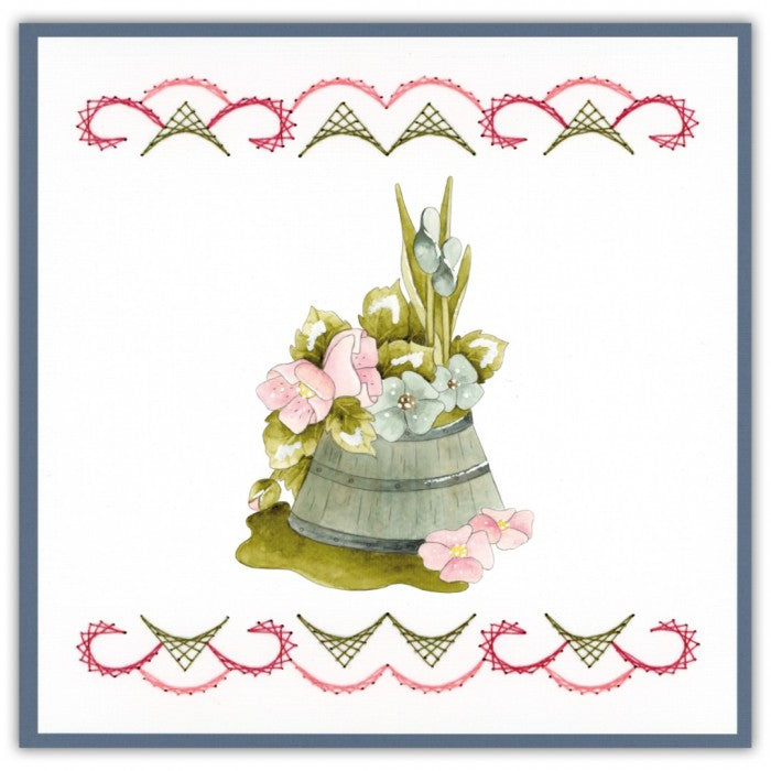 Stitch and Do 232 - Precious Marieke - Flowers in pot