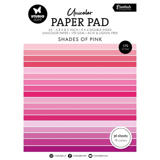 SL Unicolor paperpad Shades of Blue