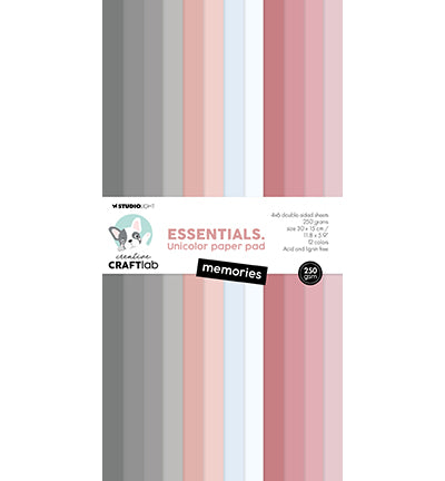 StudioLight Creative Craftlab | Unicolor paper pad Memories Essentials nr.240