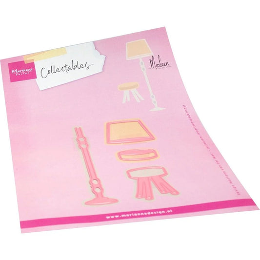 Marianne Design Collectables - Lamp & Stool by Marleen COL1566